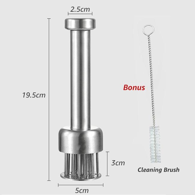 304 Stainless Steel Meat Tenderizer, Durable 21 Ultra Sharp Needle Blade Tenderizer for Steak, Beef - Kitchen Cooking Tools