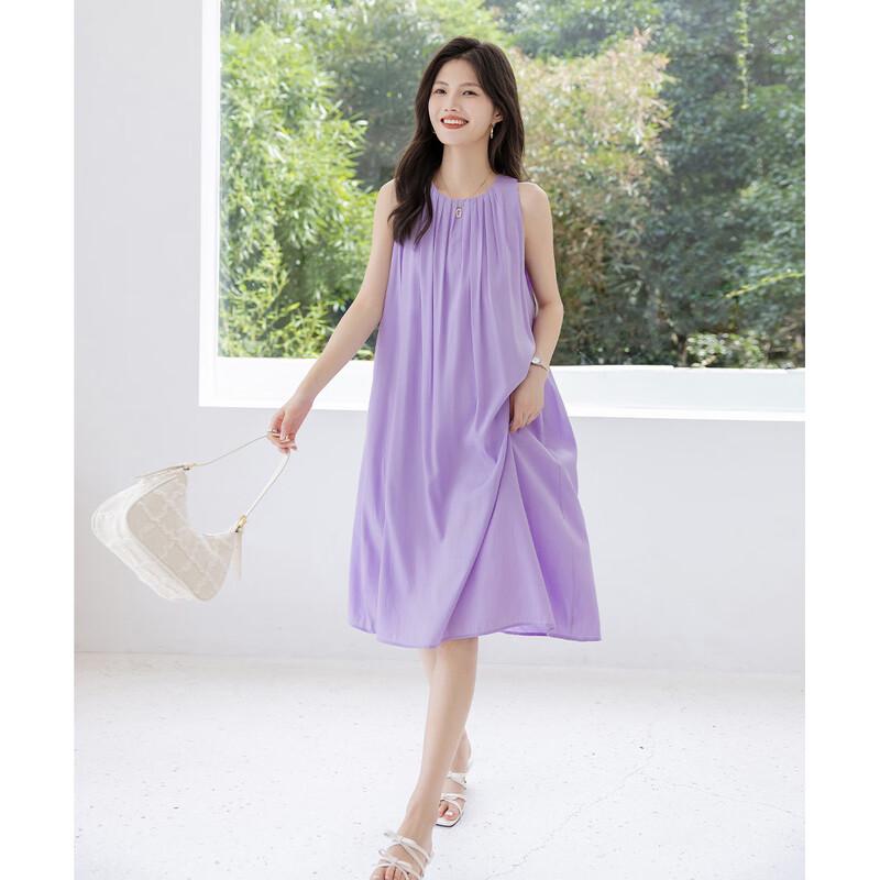 MOKANA Women's Urban Casual Mid-Length Sleeveless Dress