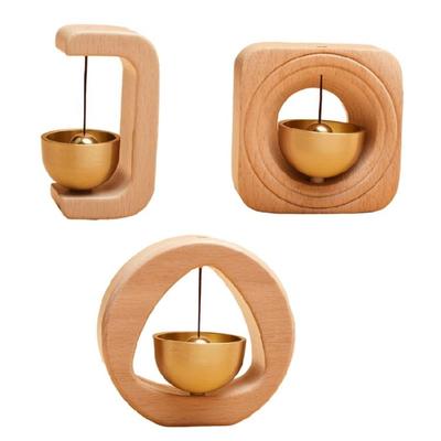 Wood Doorbell with Pleasant Ringing for Home Decors Fengshui Bells for Home
