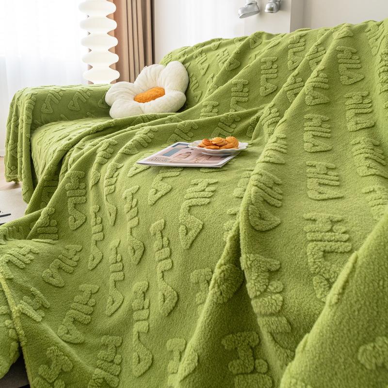 Anti-cat Scratch Sofa Cover New Four-season Universal Winter Plush Sofa Cover All-inclusive Sofa Towel Cushion