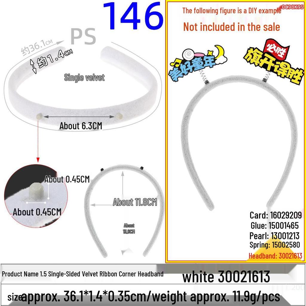 Colorful 1.5cm Cloth Wrapped Headband with Horns - Christmas Handmade Spring Hair Accessory