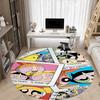 1pc Powerpuff Girls Office Round Area Rug, Under Office Chairs Bedroom Living Room Home Decor, Room Decoa1022136