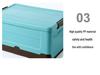 Nordic Style Foldable Plastic Storage Box for Clothes, Toys, and Books