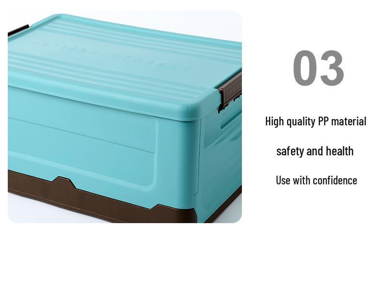 Nordic Style Foldable Plastic Storage Box for Clothes, Toys, and Books