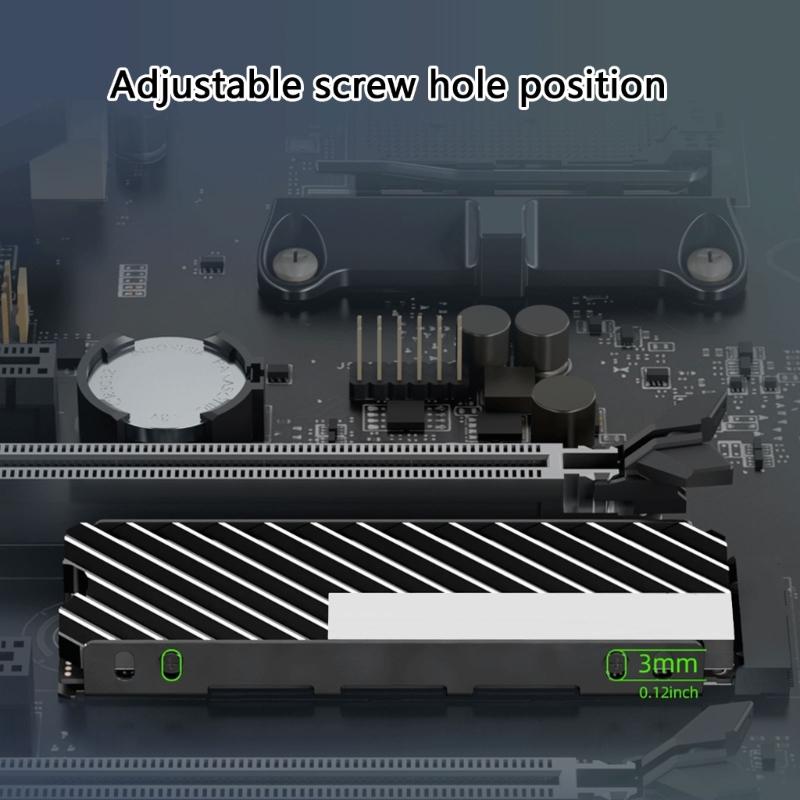 Aluminum Cooling Heatsink Plate For M.2 NVMe SSDs 2280 Optimized Heat Transfer And Easy Installation