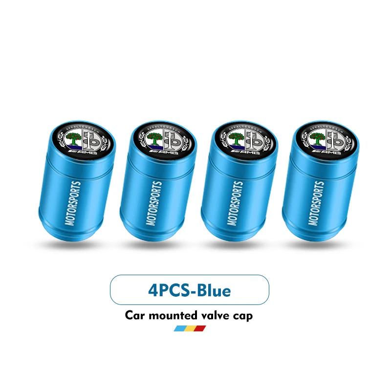 2025 Hot 4PCS Car Air Tire Valve Caps Aluminum Wheel Tyre Stem Cover For Mercedes Benz AMG W202 W212 W213 W220 W221 W222 C180 C2