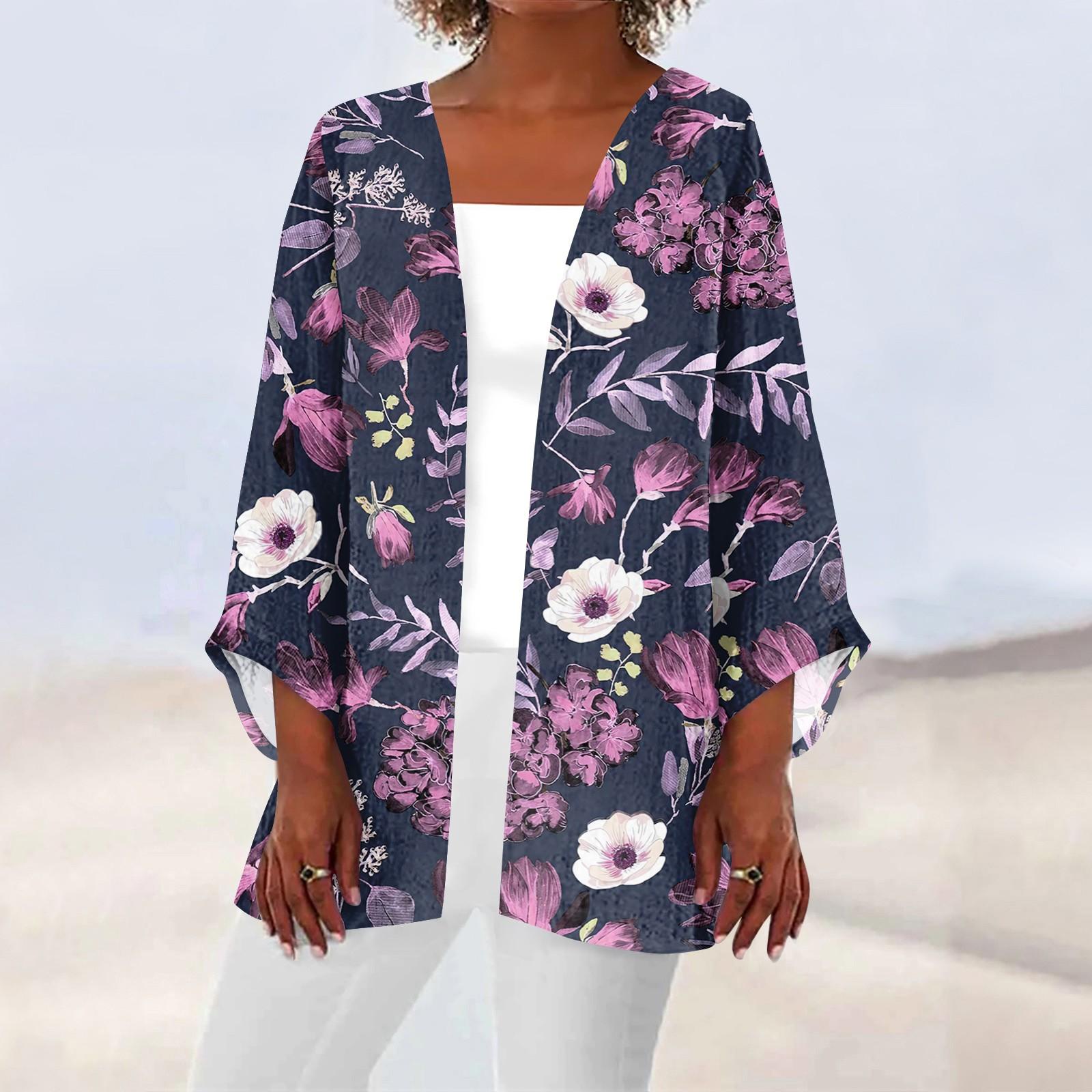 Женская повседневная модная легкая куртка средней длины с принтом — фото 10