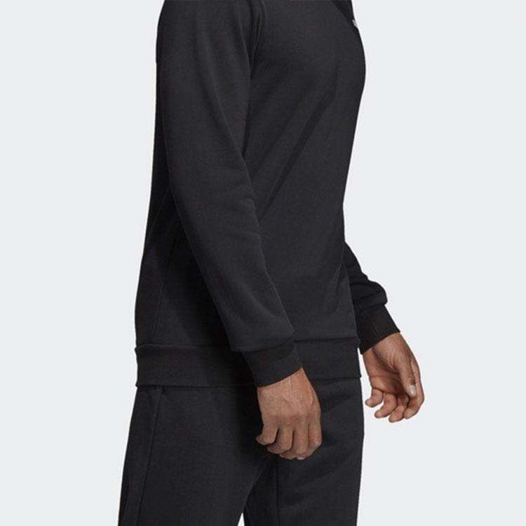 Adidas E PLN Crew FT Knit Pullover Sweatshirt Men Sweatshirt Black DU0395