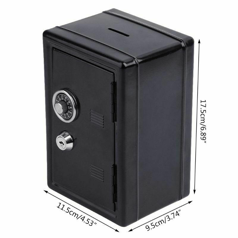 Blue fuqimama Password Piggy Bank Password Safe Deposit Box Combination Lock Money Coin Saving Storage Box Code Cash Safe Case