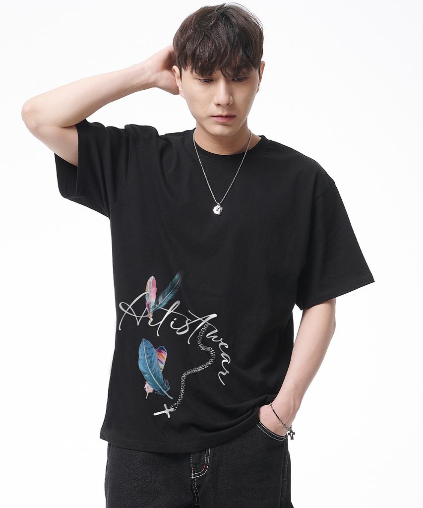 ARTISTWEAR [Atw] Feathercross Short Sleeve T-Shirt - 2 Colors