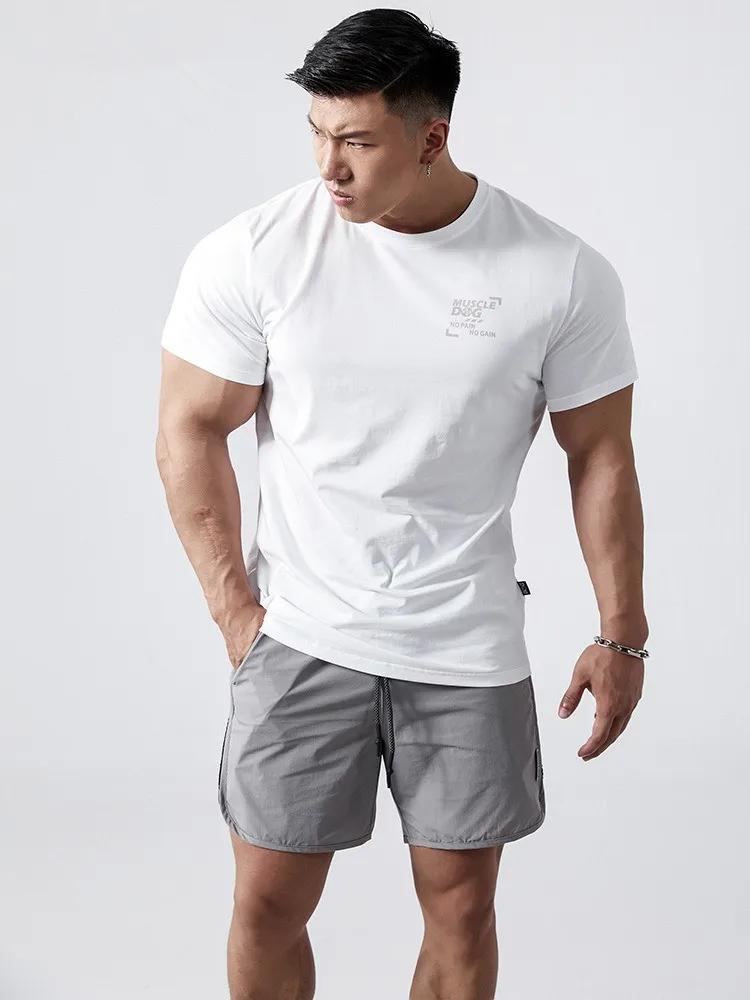 Trendy Fitness CBUM Short Sleeved Men's Summer Loose Large Cotton GYM T-shirt Trendy Half Sleeves