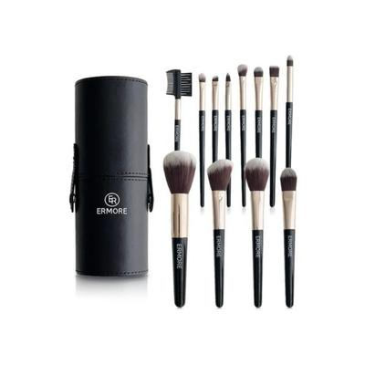 ERMORE Sada štětců na make-up 12 kusů Mix barev 1 sada
