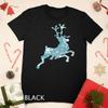 Reindeer Snowflakes Silhouette Christmas Holiday Season Gift Unisex T-shirt
