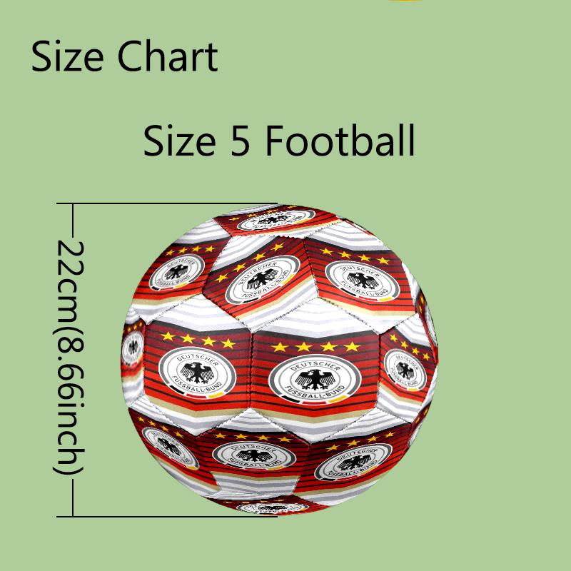 1pc Standard Football Size 5, Soccer Balls, FIFA World Cup Theme Soccer Ball, Machine Stitched, Ball for Training & Outdoor Match
