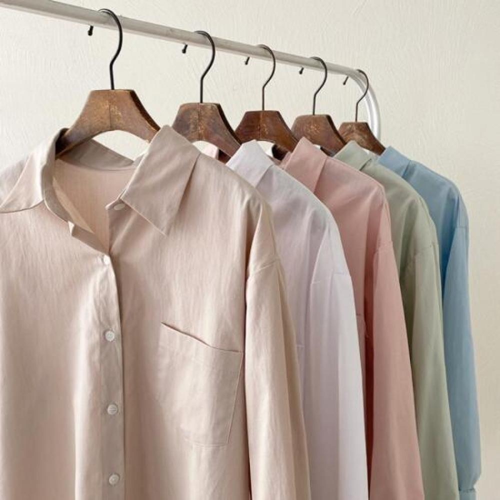 New Arrivals Open Run Women Long Sleeve Soft Cotton Shirt