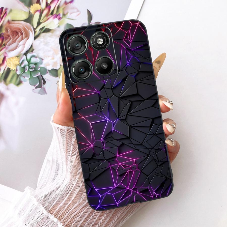 Hülle für Motorola Moto G67 Power Ästhetische Cartoons Weiche Silikon Handyhülle Rückabdeckung für MotoG57 Power G 67 Power TPU Hülle