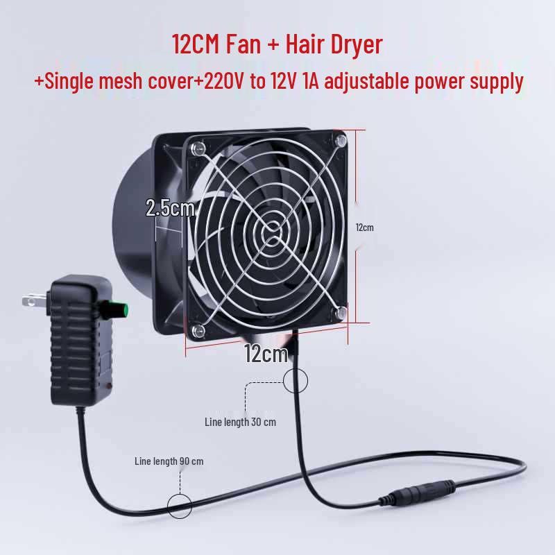 Compact Dual-Use Soldering Fume Extractor Fan with Stand for Welding and Smoking