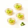 VISIONS Amber 4-Piece Heat-Resistant Glass Bowl Set
