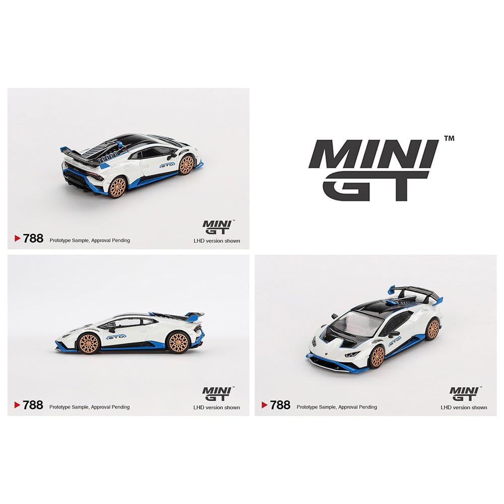 MINI GT Scale MiJo TOYS LAMBORGHINI HURACAN STO USA MiJo Exclusive Lamborghini Huracan STO Bianco Asopo 164 - (BIANCO ASOPO) - (White) MGT00788-BL