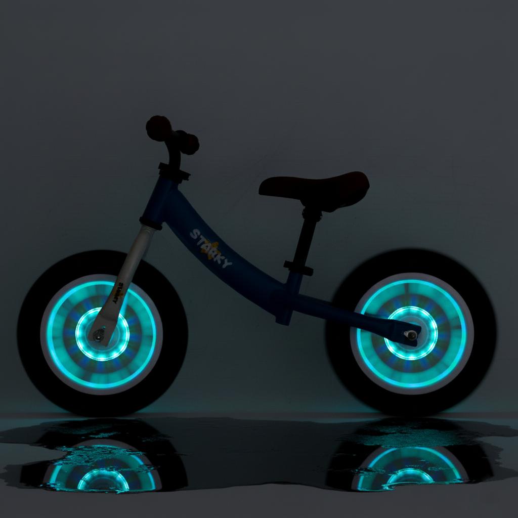 Rowerek biegowy, rowerek dziecięcy, pompowane koła, 12 świecących kół