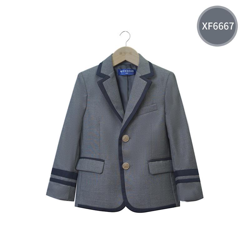 College-Stil Schuluniform-Blazer für Moderation, Rede und Abschlussfotos