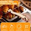 Extra Long Wood Oven Rack Puller 11 Inches Oven Rack Push Pull Tool Long Handle Oven Stick for Toaster Oven Kitchen Cooking Tool