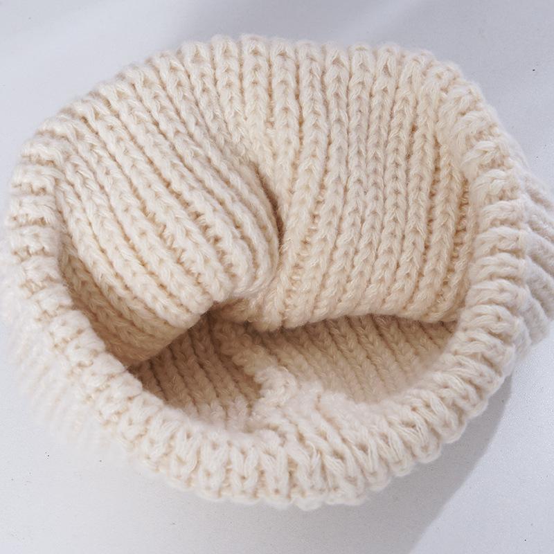Women's New Warm Knitted Hat Korean Style Versatile Loose Face and Small Windproof Ear Protection Wool Hat Cold Hat Men