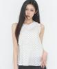 ILLIGO Rope Flare Blouse White Dot
