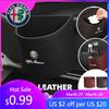For Alfa Romeo 2026 Hot Sticker Leather Car Logo Water Cup Organizer Holder Hanging Waterproof Trash Bin For Alfa Romeo Giuliett