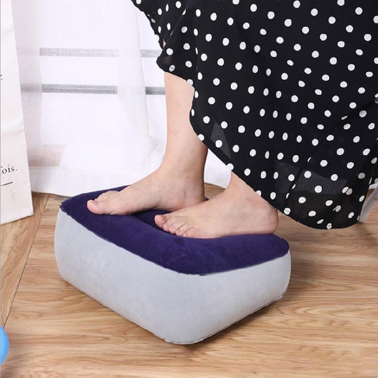 Foot Rest Pillow For Travel Portable Inflatable Stool For Foot Rest Leg Cushion Pillow