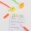 5PCS Soft Silicone Flowers Gel Pens Colorful Flowers Ballpoint Pen 0.38mm Black Ink Pen School Office Stationary For Kids Gift