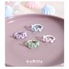YOK Simple Curved Macaron Color Open Ring for Women