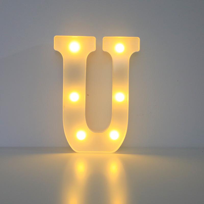 Romantic Letter & Number Lamp - Birthday Proposal Surprise Scene Decoration