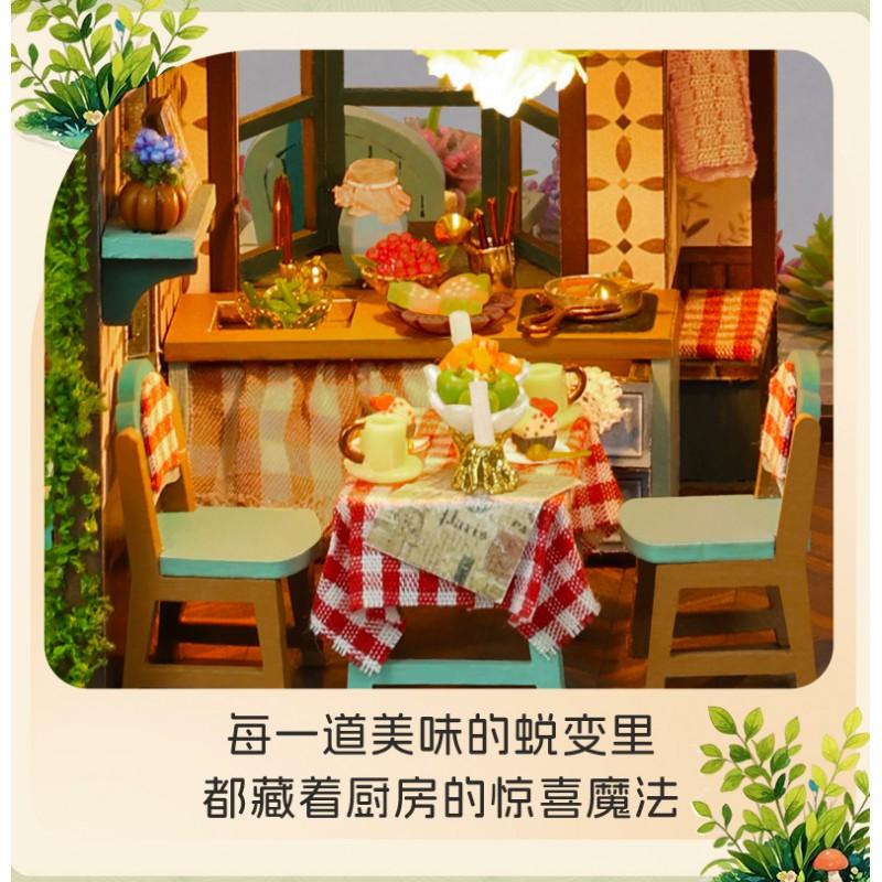 Holz DIY Minihaus Bausatz Themen 3D Puzzle Basteln Erwachsene Kreatives Bau Spielzeug