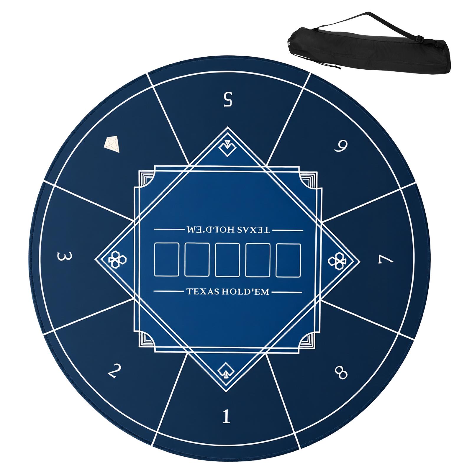 Round Texas Hold`em Poker Mat with