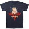 VAN HALEN cd cvr 1984 BABY SMOKING Oficiální MODRÉ TRIČKO LRG Nové II varování potápěče Unisex Tričko