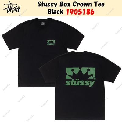 Camiseta Stussy Box Crown Preta 1905186