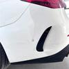 Car Rear Bumper Splitter Side Spoiler Air Vent Wind Knife Body Kits Compatible with Benz C-Class W206 C260 C43 C63 AMG 2022 2023(Glossy Black)