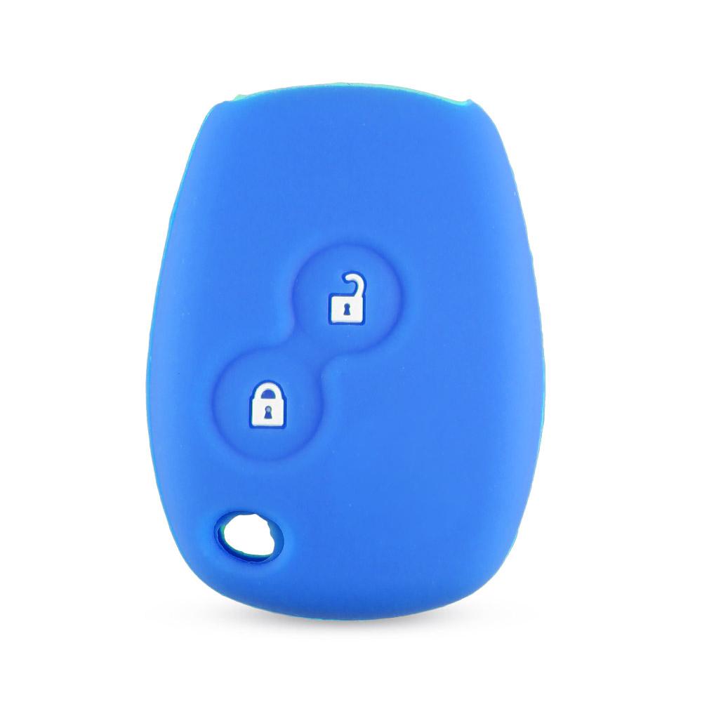 Silicone Car Key Case Cover 2 Buttons For Renault Kangoo Dacia Scenic Megane Sandero Captur Twingo Modus