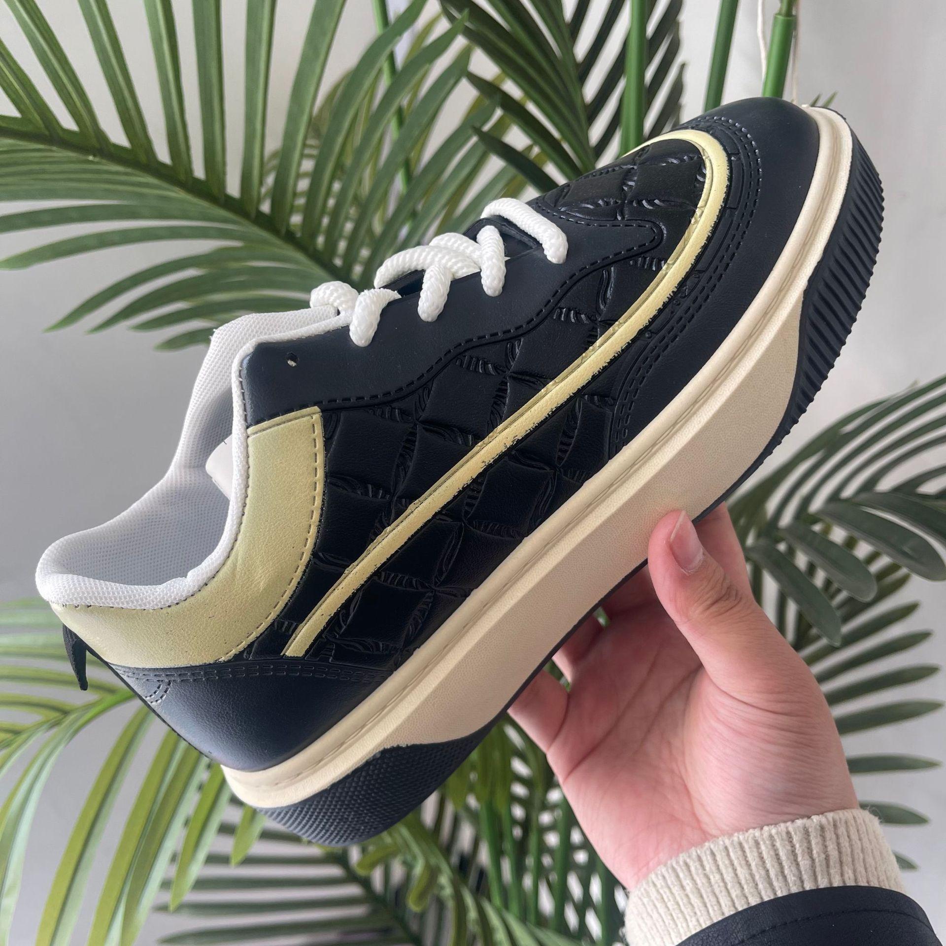 

Spring new fashion versatile casual shoes sports shoes board shoes heightened platform dad shoes 44