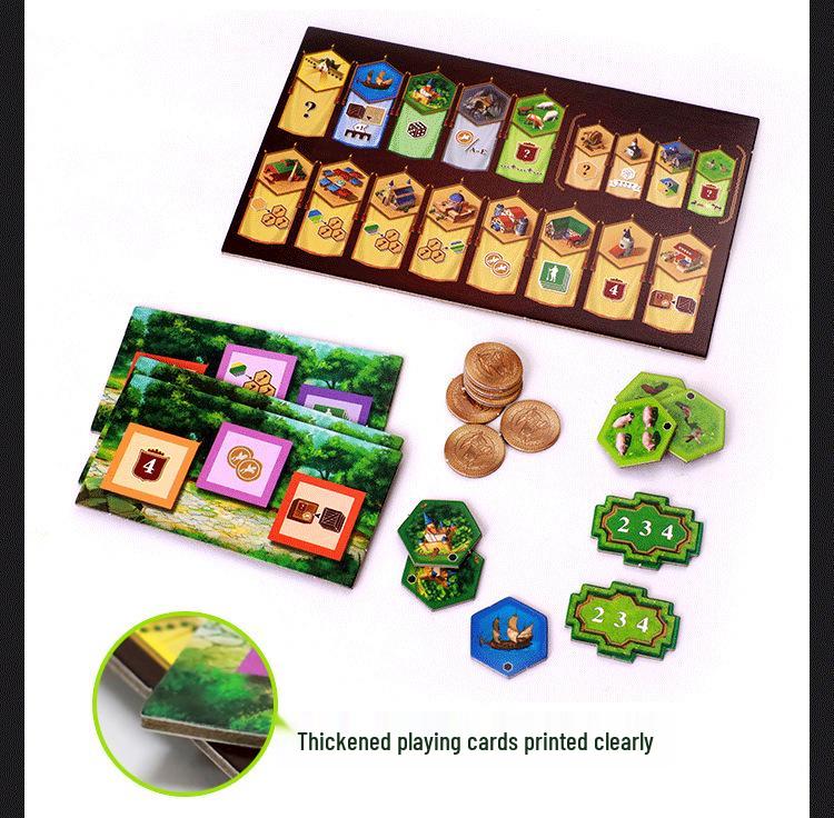 Burgundy Castles: High-Quality Chinese Edition Strategy Table Game with Expansion Map