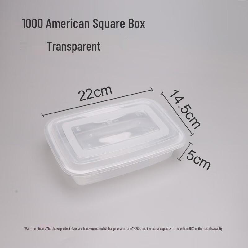 Yuanyong Disposable Rectangular Food Containers with Lids