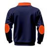 Autumn and Winter Men's Fleece Sweatshirt Stand-up Collar Half Zipper Long Sleeve Trend Men's Top