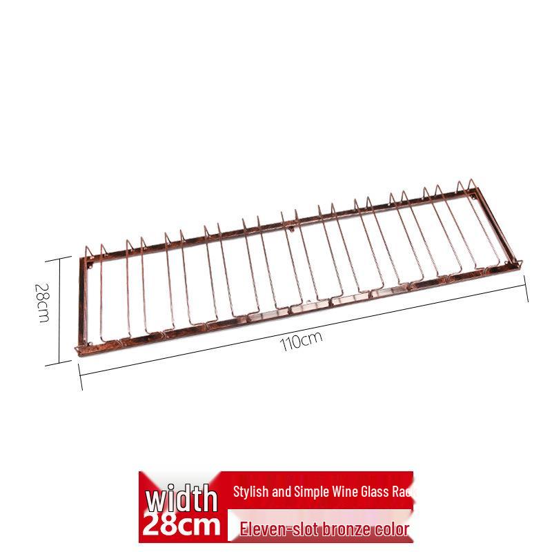 Upside-Down Red Wine Glass Rack for Hanging in Cabinets