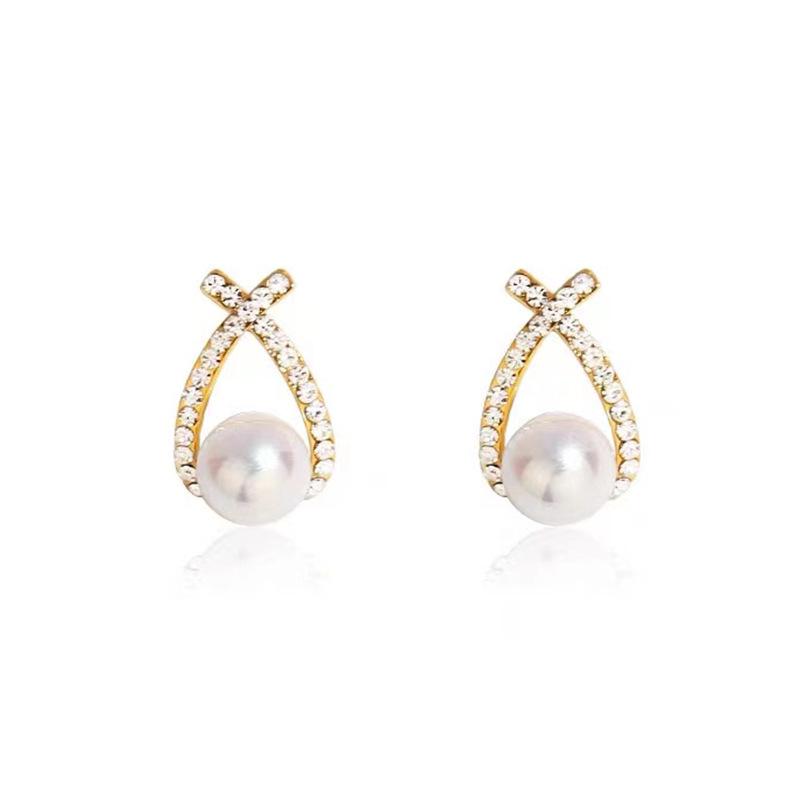 Retro Light Luxury Korean-Style Pearl Tassel Earrings for Women