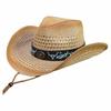 New jazz straw hat women's summer outdoor travel shading vacation Tibetan hat western cowboy hat men