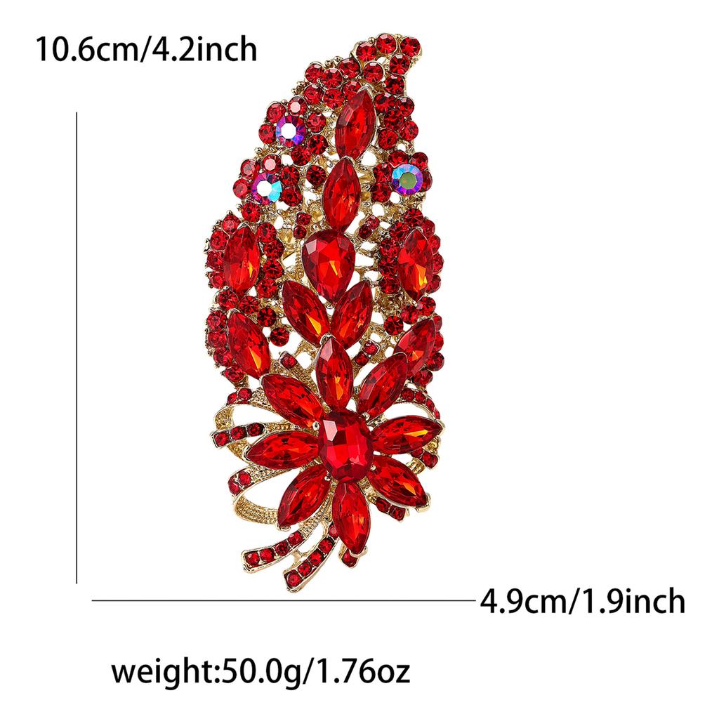 Creative Exquisite Alloy Full Diamond Glass Brošňa Špičkový dámsky oblek Kabát Corsage Šperky
