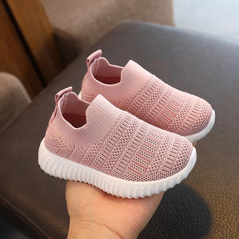 2023 Spring Summer Children Shoes Soft Breathable Girls Sneakers Boys Slip-on Shoes School Kids Knitted Casual