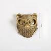 Ciondolo Animale in Resina Bronzo Antico Testa di Cervo Dorato Gancio da Parete Portaoggetti Accessori da Parete di Sfondo Statuette Decorative