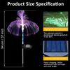 2pcs Jellyfish Shaped Solar Garden Lights 7 Color Variations